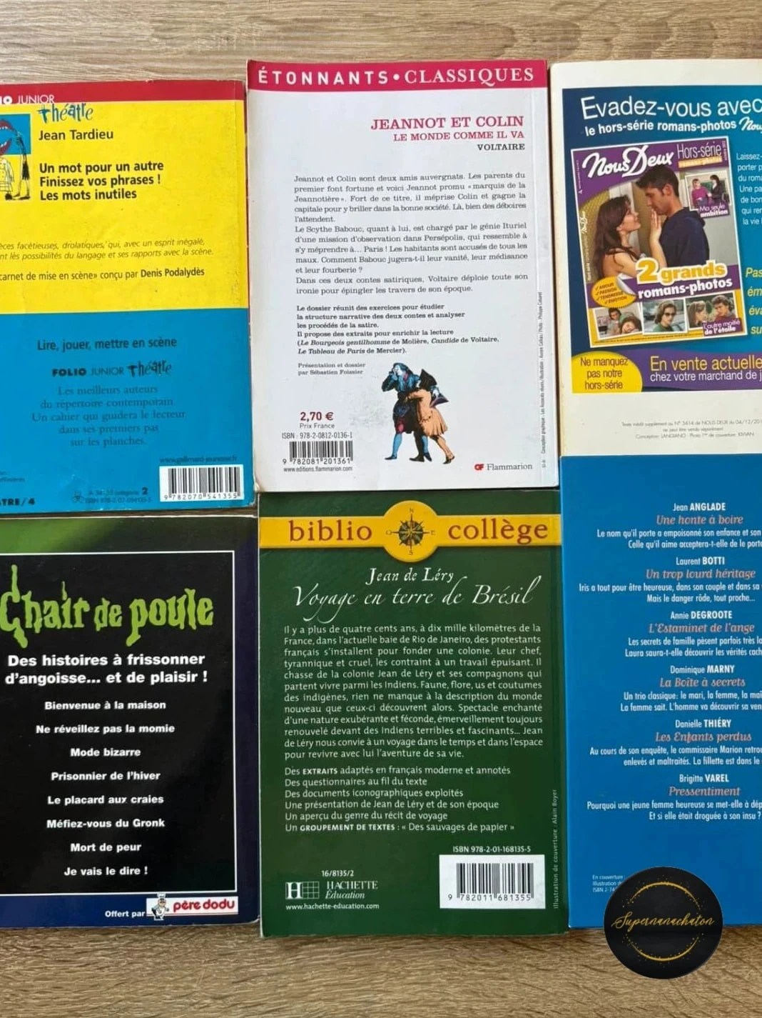 Lot 6 Livros Colégio / Juventude (Voltaire, Os Golpes, Hachette) – photo 2